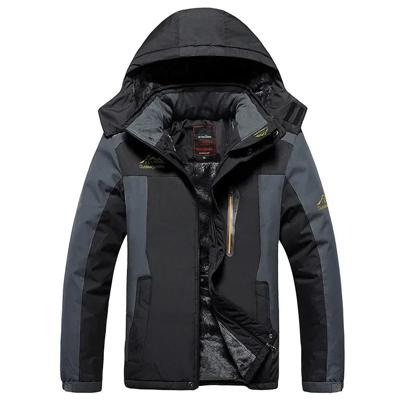 Parka Hiver Homme 2024 - Veste Chaude Imperméable avec Capuche Amovible | Coupe-Vent Militaire Fleece Jusqu’au 9XL - BLACKBEARD OUTDOOR INDUSTRIES