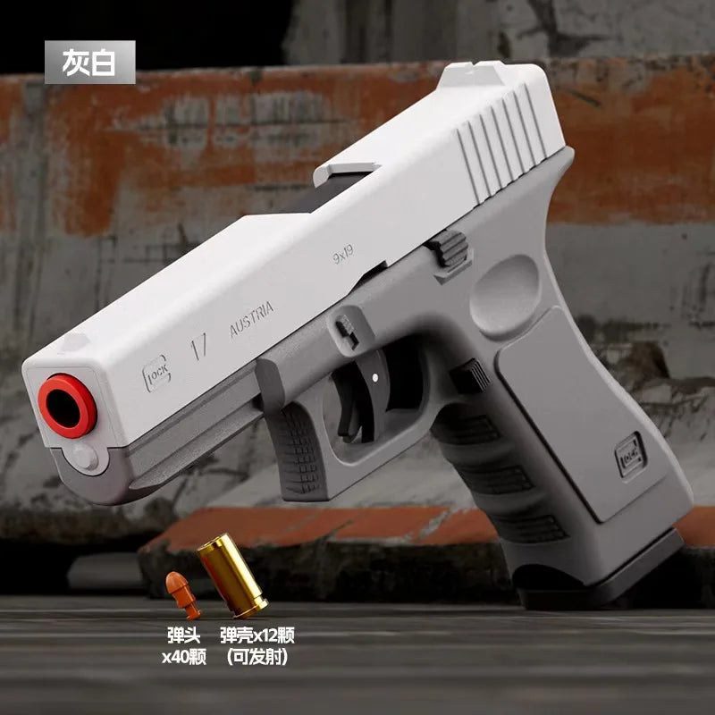 Laser Version Dual-mode Shell Ejection G17 Pistol Blaster Automatic Gun Ma boutique