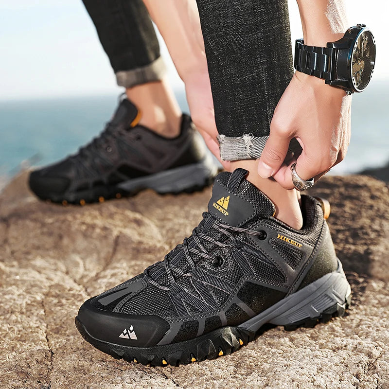 HIKEUP Sneakers Respirants avec Amorti Antidérapants – Chaussures de Randonnée Homme pour Course, Trekking et Sports de Plein Air BLACKBEARD OUTDOOR INDUSTRIES