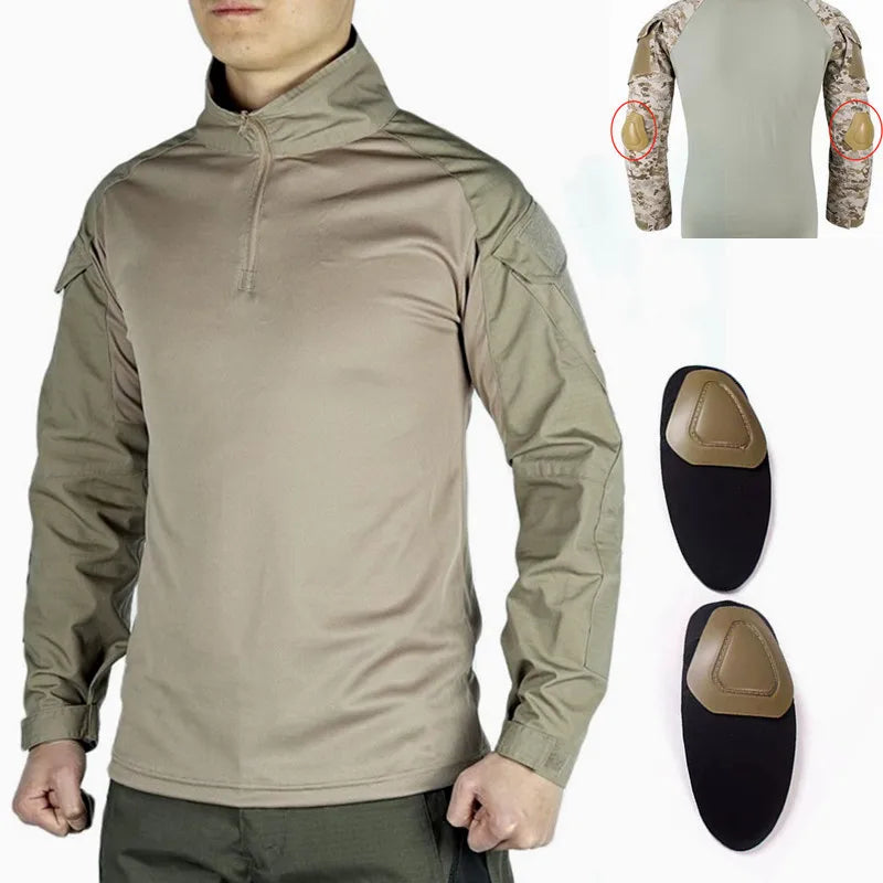 T-shirt Militaire à Manches Longues – Vêtement Tactique Respirant pour Entraînement, Chasse, Randonnée et Travail – Unisexe BLACKBEARD OUTDOOR INDUSTRIES