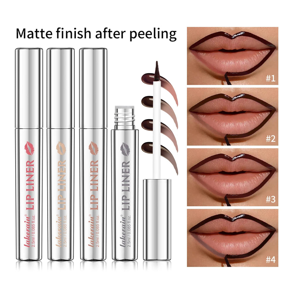 Waterproof Lip Liner Peel Off Tattoo Lipgloss Waterproof Long Lasting Matte Lip Tint Brown Contour Tear-off Lips Stain Cosmetic BLACKBEARD OUTDOOR INDUSTRIES