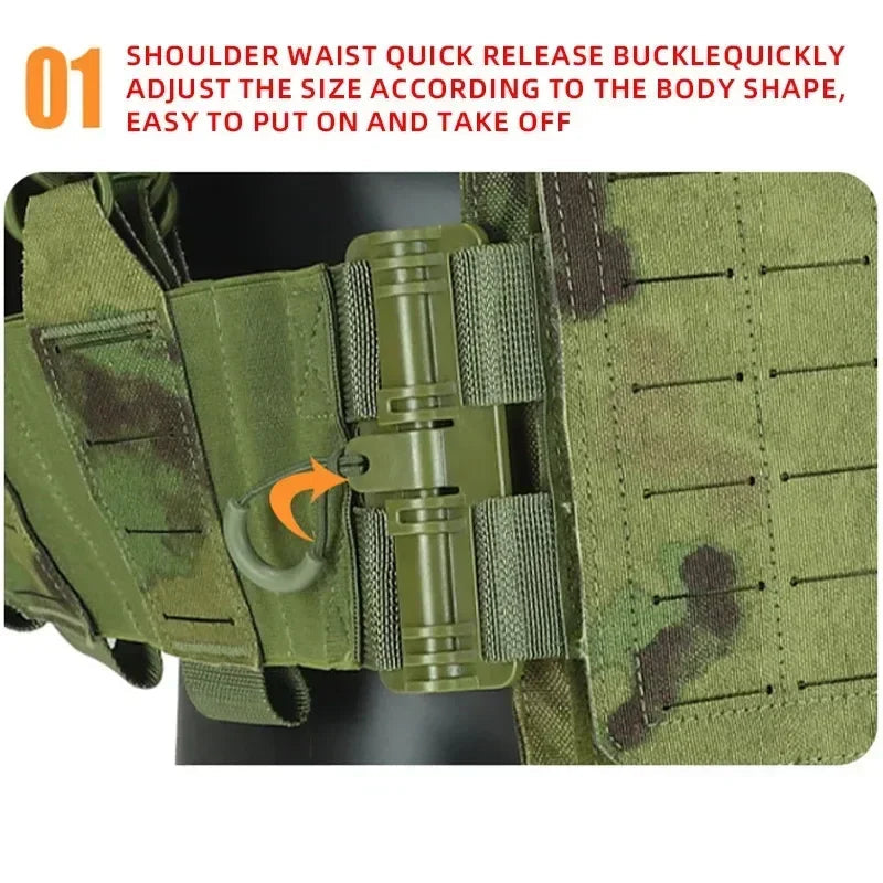 Porte-Plaque - Libération Rapide Molle Laser Cut Ma boutique