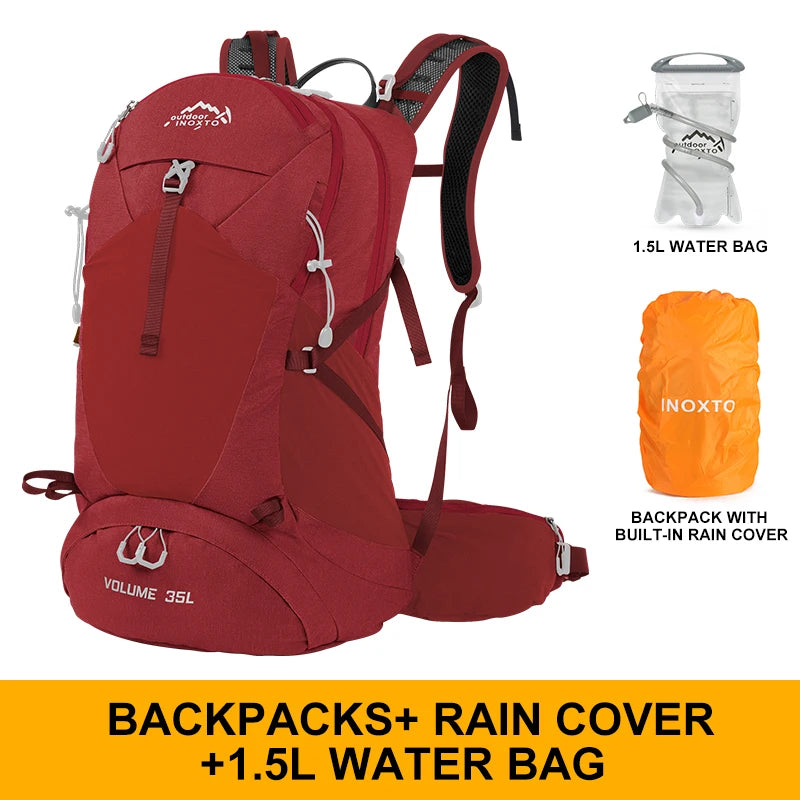 Sac à Dos de Randonnée 35L – Imperméable avec Housse de Pluie Intégrée | Mixte Homme/Femme - BLACKBEARD OUTDOOR INDUSTRIES