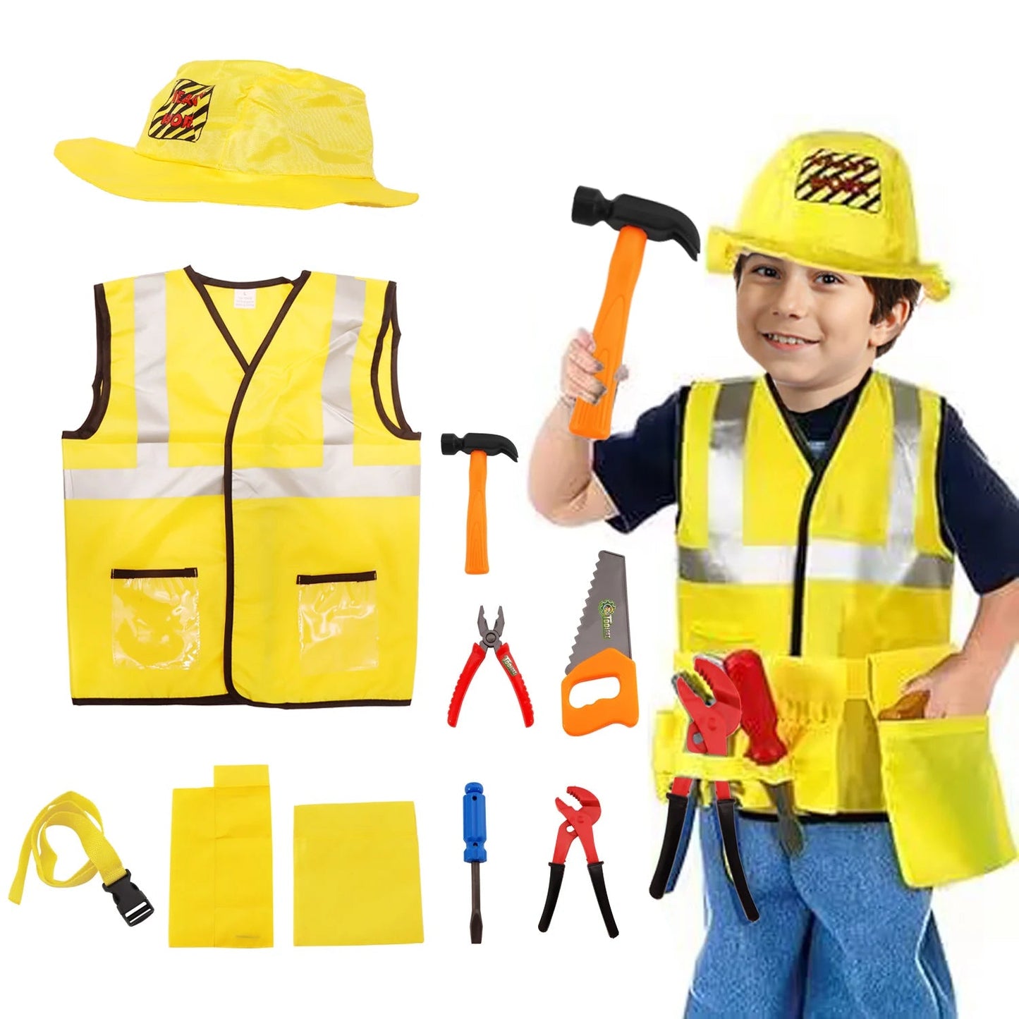 ensemble de déguisements pour enfants, Police, Pompiers, Ouvrier Ma boutique