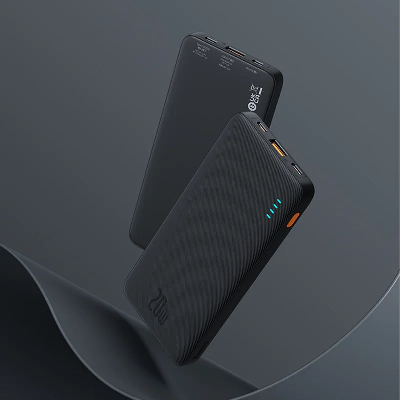 Baseus Airpow Power Bank 10000mAh / 20000mAh – Charge Rapide 20W avec Câbles Intégrés - BLACKBEARD OUTDOOR INDUSTRIES