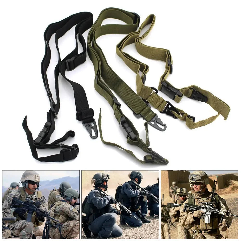 Sangle Tactique pour Fusil – 1, 2 ou 3 Points – Réglable avec Élastique Bungee - BLACKBEARD OUTDOOR INDUSTRIES