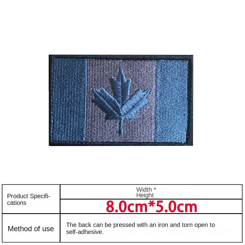 Patch Drapeau Canada – Brodé avec Velcro ou à Coudre - BLACKBEARD OUTDOOR INDUSTRIES