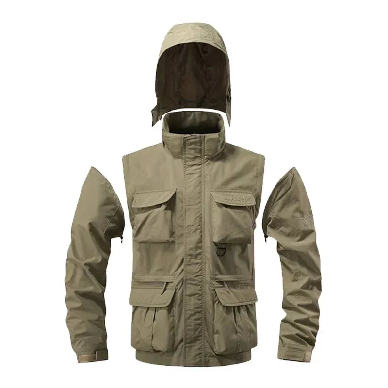 Veste Cargo Multi-Poches Homme – Imperméable & Modulable - BLACKBEARD OUTDOOR INDUSTRIES