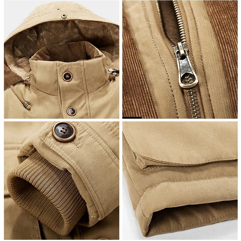 Parka Homme Hiver – Longue, Épaissie, Élégante et Ultra Chaude – Jusqu’à -30°C – Taille jusqu’au 7XL - BLACKBEARD OUTDOOR INDUSTRIES