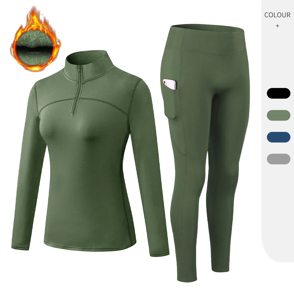 Ensemble de Sous-Vêtements Thermiques Femme – Longs Jambes Chaleur Maximale, Vêtement Thermique Deuxième Peau - BLACKBEARD OUTDOOR INDUSTRIES