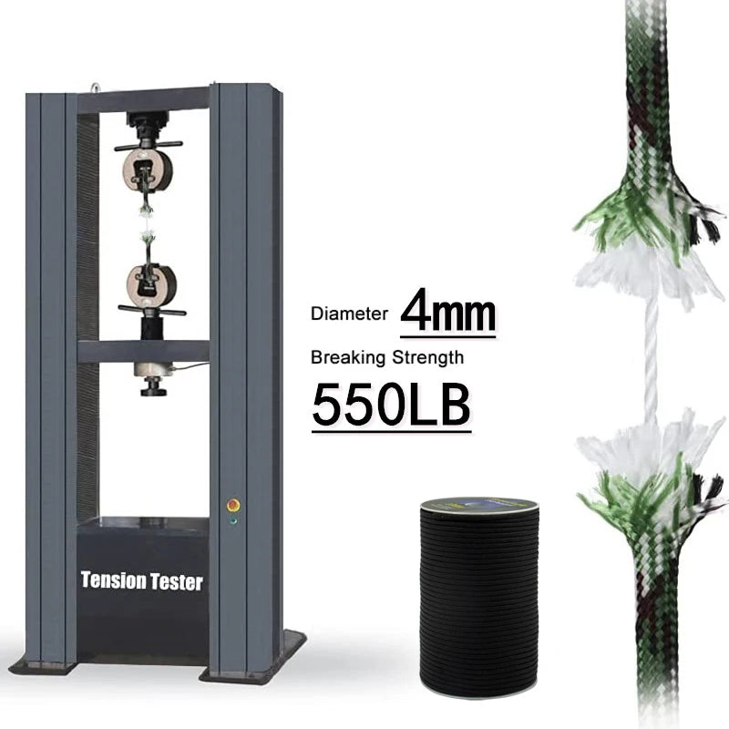 Corde Paracorde Militaire 550 – 100M / 50M / 31M – 7 Brins – 4 mm – Corde de Parachute pour Extérieur, Survie, Bricolage, Camping, Bracelet, Ligne de Tente - BLACKBEARD OUTDOOR INDUSTRIES