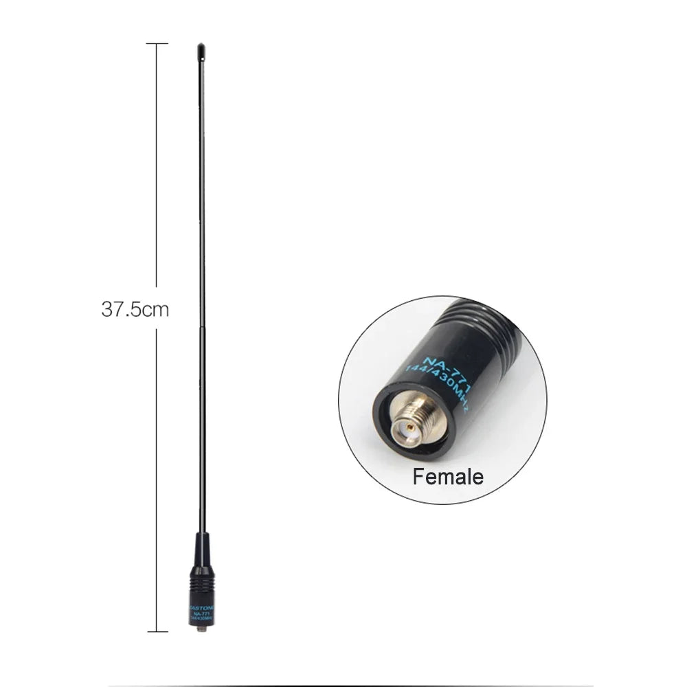Antenne NA-771 SMA-Female VHF/UHF Double Bande – Compatible BaoFeng UV-5R / UV-82 / BF-888S / Kenwood – Jusqu’à 10W - BLACKBEARD OUTDOOR INDUSTRIES