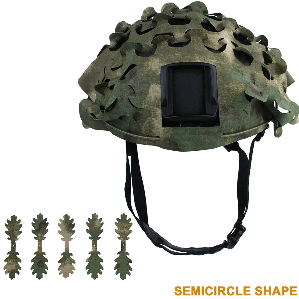 Housse de Casque Airsoft 3D Camo avec Découpe Laser en Forme de Feuilles Ma boutique