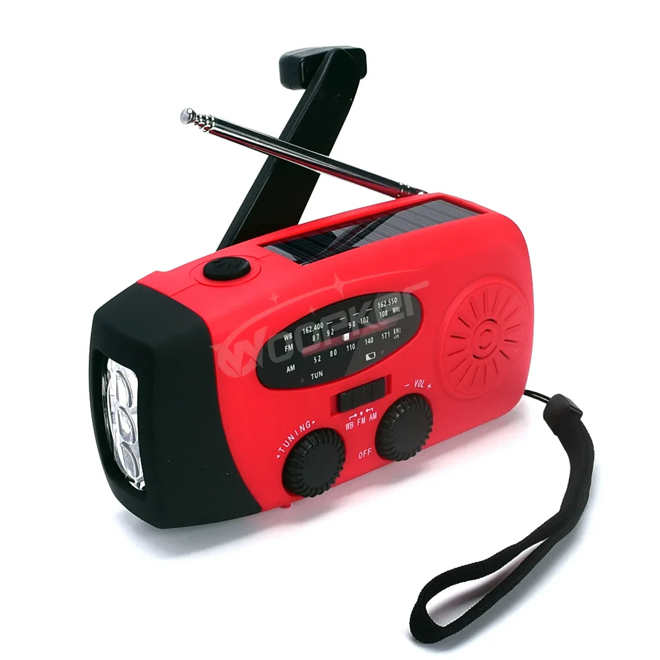 Radio d’urgence Woopker E01 – Dynamo, Solaire & USB | Radio FM/AM/NOAA | Lampe Torche Puissante | Power Bank Ma boutique