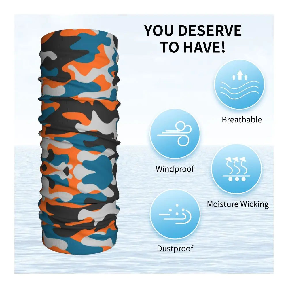 Tiger Stripe Camo – Bandeau Tour de Cou Hiver Multifonction pour Hommes et Femmes | Parfait pour Randonnée, Cyclisme, Sports Outdoor et Usage Quotidien - BLACKBEARD OUTDOOR INDUSTRIES