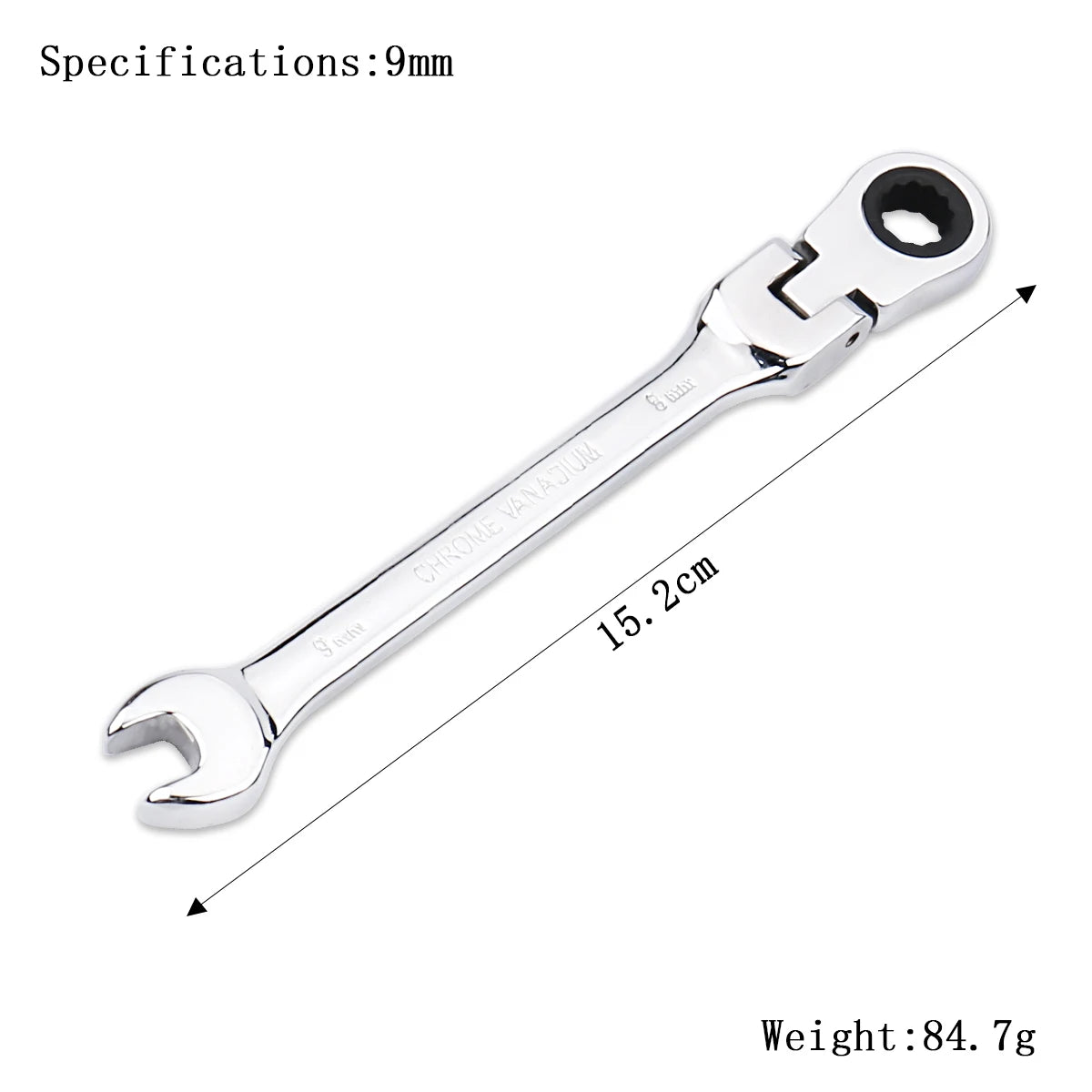Clé à Cliquet Flexible 72 Dents en Acier Chrome Vanadium – 6 à 27 mm - BLACKBEARD OUTDOOR INDUSTRIES
