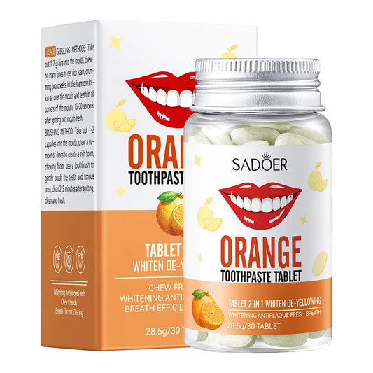 Dentifrice Solide en Capsules – Saveur Orange - BLACKBEARD OUTDOOR INDUSTRIES
