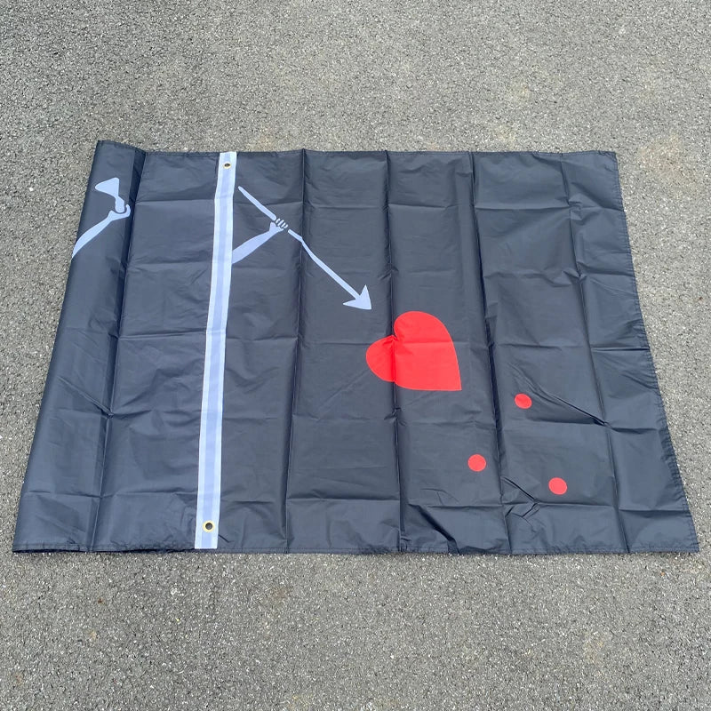 Drapeau Pirate Blackbeard Edward Teach - 90x150cm BLACKBEARD OUTDOOR INDUSTRIES