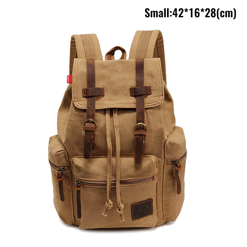MARKROYAL Sac à Dos Vintage en Toile – Grand Format 36–55L | Compatible PC 14’’ | Unisexe - BLACKBEARD OUTDOOR INDUSTRIES