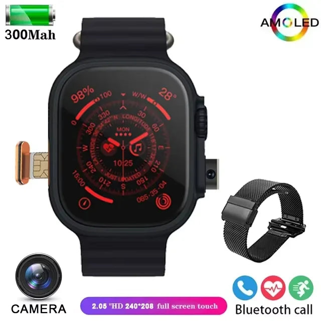 Montre Connectée 2025 PENGAGAR T83 4G — GPS, Android/iOS, Caméra, ECG - BLACKBEARD OUTDOOR INDUSTRIES