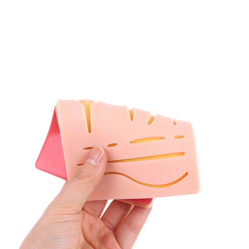 🩹 Tapis de Pratique pour Suture – Peau Silicone 3 Couches avec 14 Plaies Ma boutique