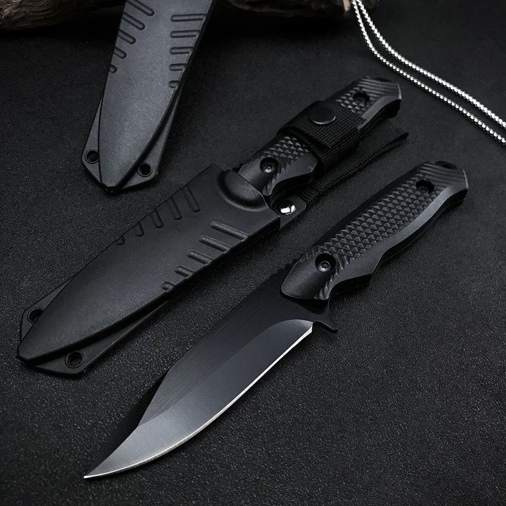Couteau Tactique Fixe Seal – Lame Acier 5CR13MOV | Manche ABS | Couteau de Chasse, Militaire, Outdoor - BLACKBEARD OUTDOOR INDUSTRIES