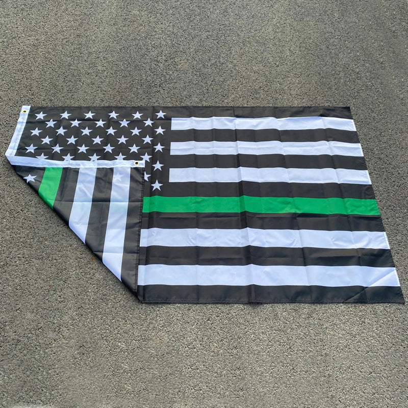 Drapeau Thin Blue Line USA - 90x150 cm BLACKBEARD OUTDOOR INDUSTRIES