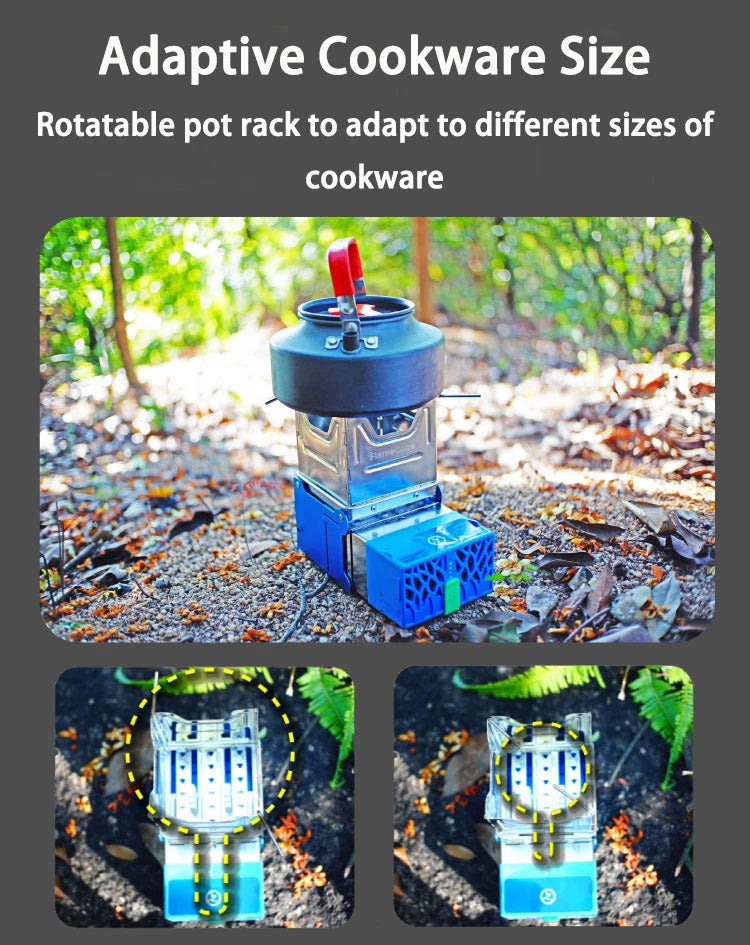 Mini Réchaud de Camping Portable – Survival Stove avec Générateur Thermoélectrique et Powerbank - BLACKBEARD OUTDOOR INDUSTRIES