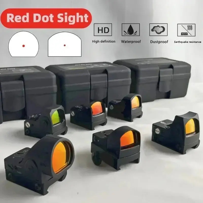 Viseur Tactique HD à Point Rouge Ajustable – Lentille Optique pour Fusil, Suivi Facile, Accessoire de Chasse et Tir Sportif Ma boutique