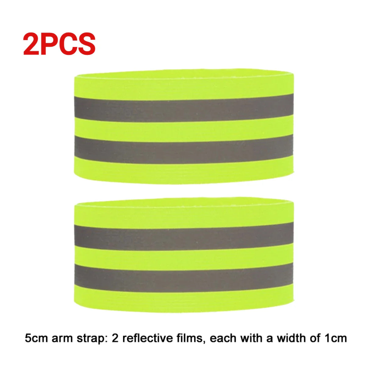 Bandes Réfléchissantes Élastiques - Armbands, Bracelets, Bandes de Cheville et Jambes, Haute Visibilité pour Sécurité Nocturne (Course, Cyclisme, Marche) - BLACKBEARD OUTDOOR INDUSTRIES