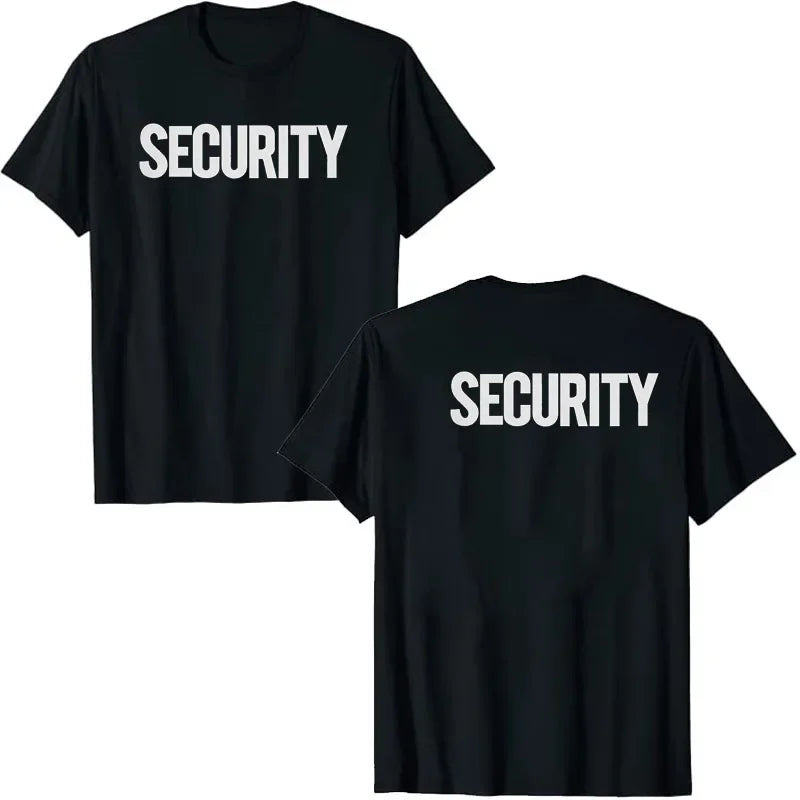 T-shirt Sécurité à Imprimé Recto-Verso - T-shirt Homme Uniforme Personnel d'Événement | Vêtement de Travail Casual à Manches Courtes - BLACKBEARD OUTDOOR INDUSTRIES