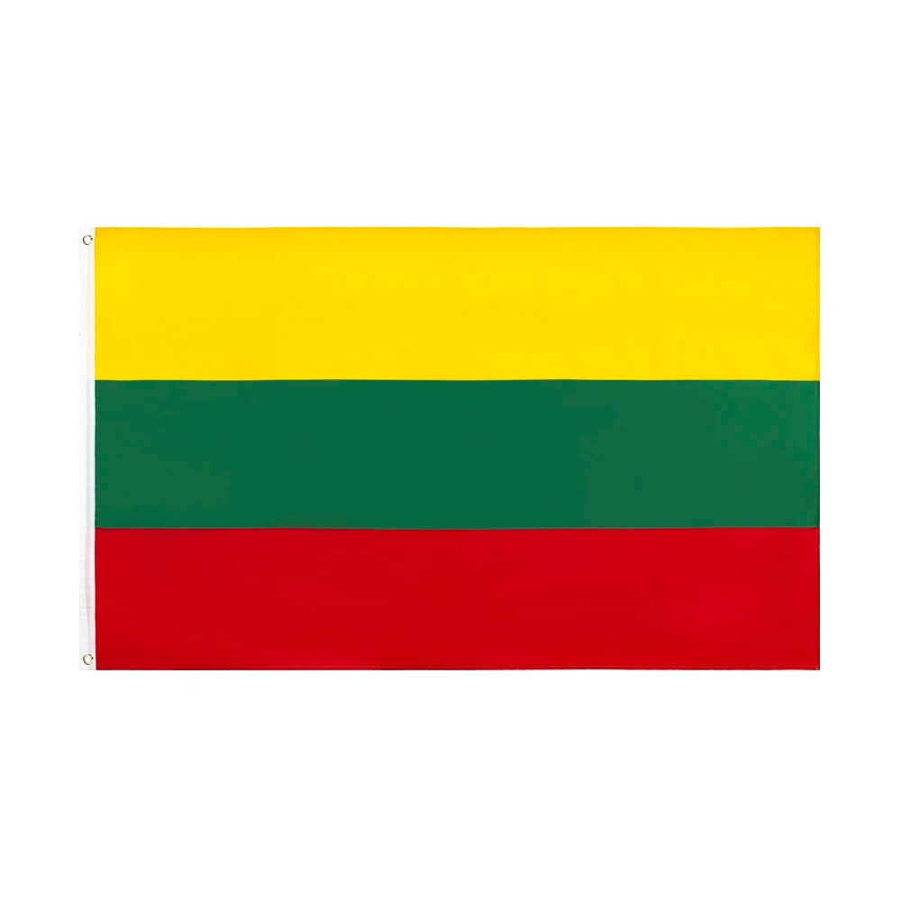Drapeau National de la Lituanie 90x150 cm – Bannière en Polyester Imprimée pour Décoration BLACKBEARD OUTDOOR INDUSTRIES