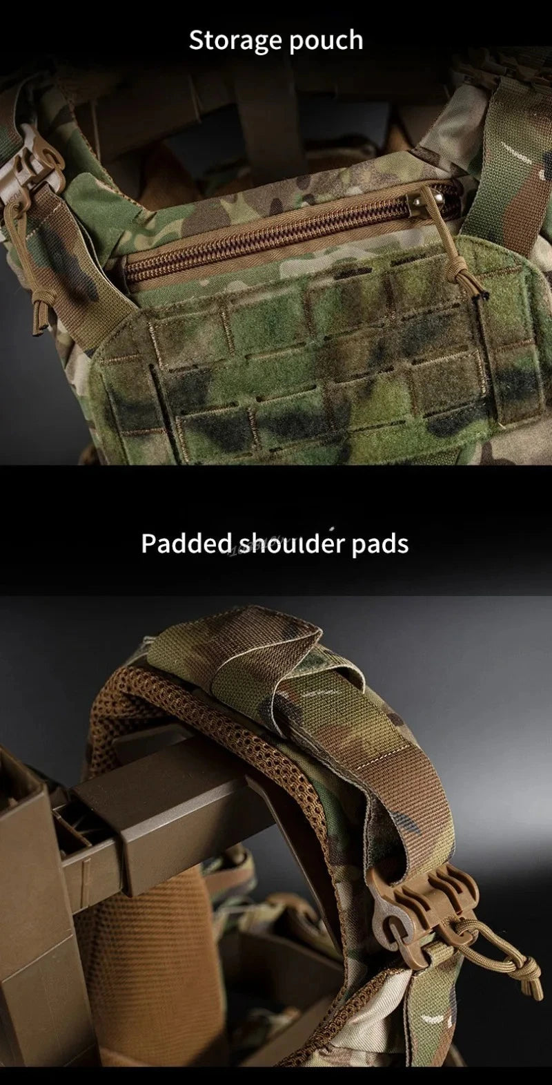 Gilet Tactique MOLLE K19 3.0 – Porte-Plates pour Chasse, Airsoft et Combat avec Système de Libération Rapide et Ceinture Ajustable – Armure de Corps - BLACKBEARD OUTDOOR INDUSTRIES