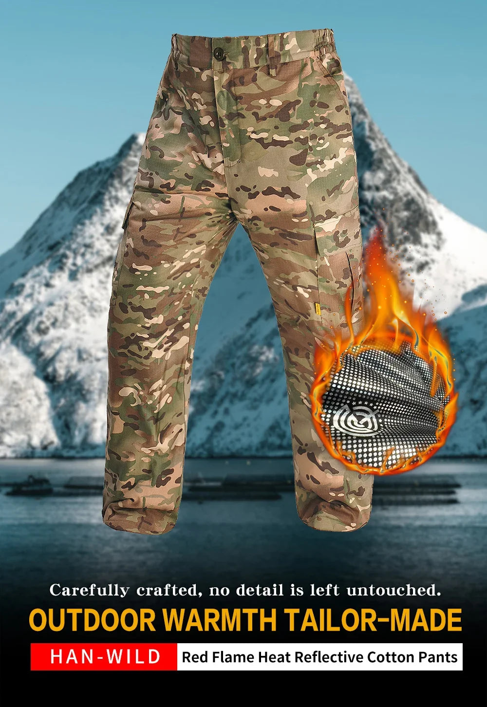 Ensemble d’Hiver Chasse Outdoor – Veste et Pantalon Camouflage Épais, Chauds, Imperméables, Uniforme Tactique Résistant à l’Usure - BLACKBEARD OUTDOOR INDUSTRIES