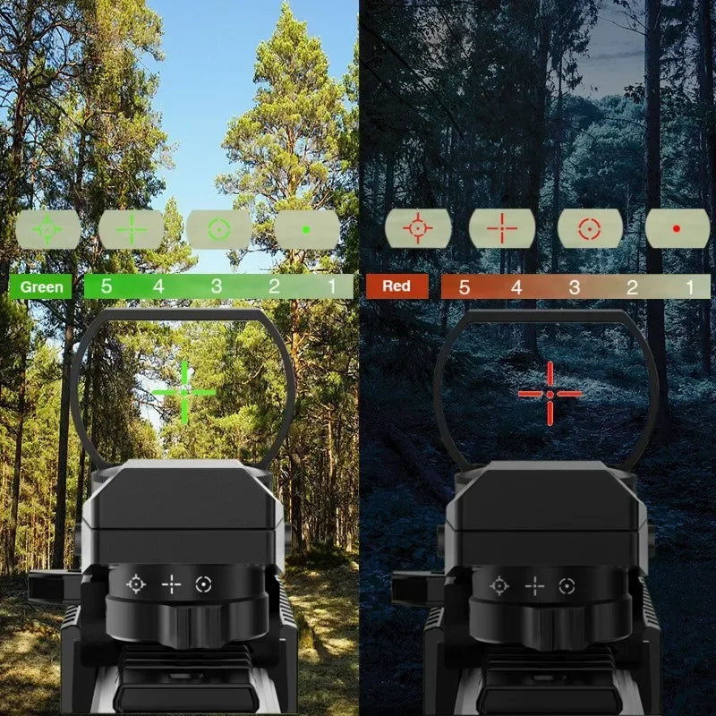 Viseur Reflex 1X40 HD101 Red Dot Sight — 4 Réticules Rouge/Vert pour Rail 11 mm ou 20 mm - BLACKBEARD OUTDOOR INDUSTRIES