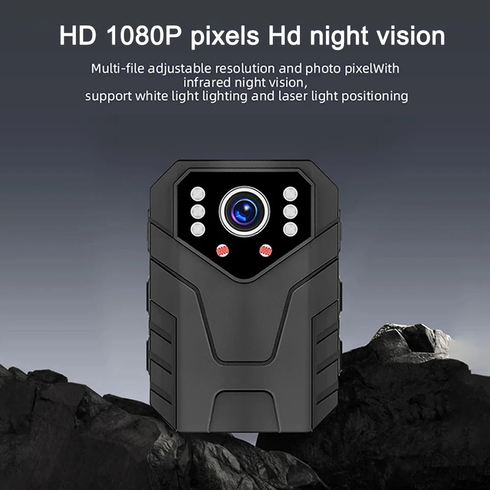 Mini Caméra Corporelle Full HD 1080P avec Vision Nocturne – Enregistreur Vidéo, Caméra de Sécurité pour Garde, Police, et Application Environnementale - BLACKBEARD OUTDOOR INDUSTRIES