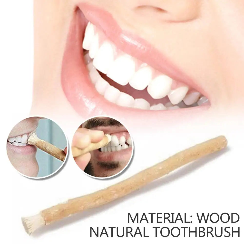 Brosse à dents naturelle portable Miswak (Siwak) – Brosse traditionnelle en bois, blanchissante, manuelle, 1 unité - BLACKBEARD OUTDOOR INDUSTRIES