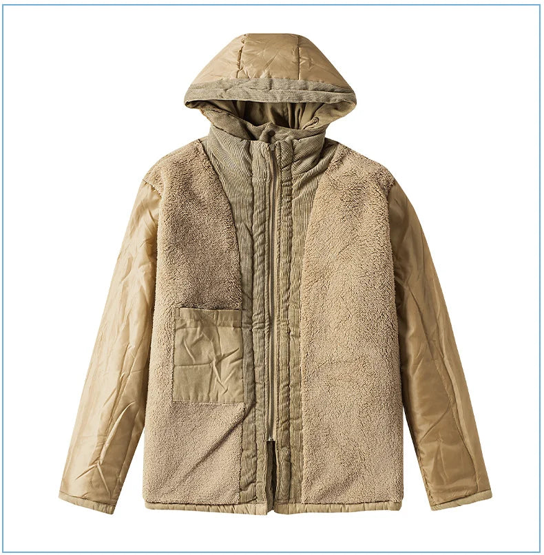 Parka Homme Hiver Chaude – LZLLTT Avec Capuche Amovible | Doublure Polaire | Multipoches | -30°C à +5°C - BLACKBEARD OUTDOOR INDUSTRIES