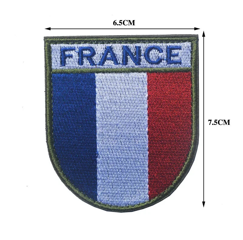 Patch Drapeau France IR Réfléchissant – Badge Tactique Brodé pour Casquette, Sac, Brassard - BLACKBEARD OUTDOOR INDUSTRIES