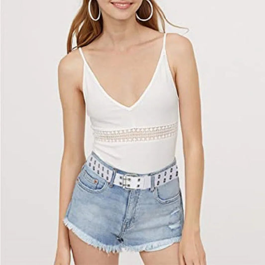 Ceinture Punk Noir en PU avec Rivets Métalliques – Ceinture de Mode Unisexe, Taille Ajustable, Accessoire Tendance pour  Femmes (Longueur 110 cm) - BLACKBEARD OUTDOOR INDUSTRIES