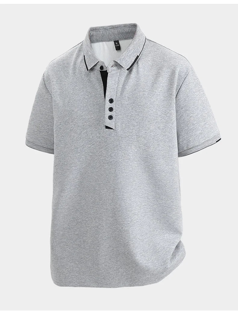 T-Shirt Homme Grande Taille 7XL–8XL | Élégance Casual Été – Col Chemise, Manches Courtes, Coton Ultra Doux Ma boutique