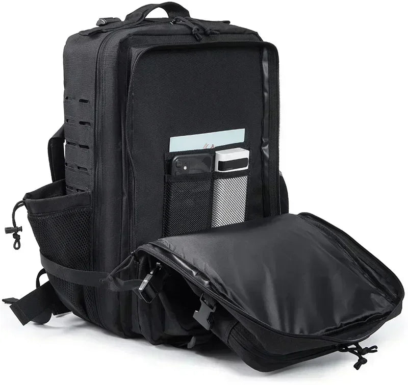 Sac à Dos Tactique 25L / 45L pour Homme et Femme – Laser Cut MOLLE, Sac Polyvalent pour Randonnée, École et Gym - BLACKBEARD OUTDOOR INDUSTRIES