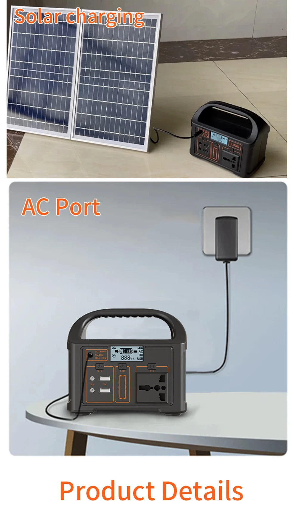JSDsolar Power Station 100W – Générateur Solaire Portable avec Batterie LiFePO₄ 76.8Wh - BLACKBEARD OUTDOOR INDUSTRIES