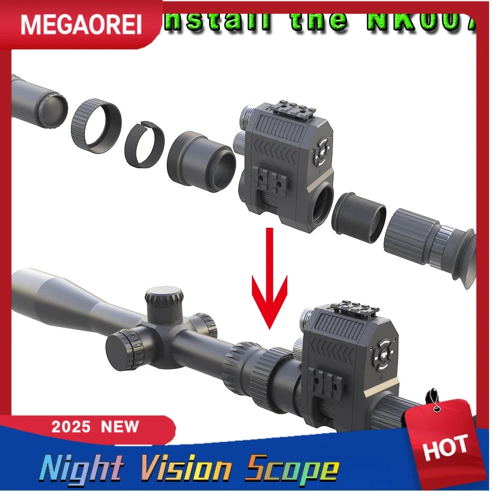 Jumelles de Vision Nocturne Megaorei NK007 (2025) – 1080P Full HD, Caméra Intégrée pour Chasse & Pêche Ma boutique