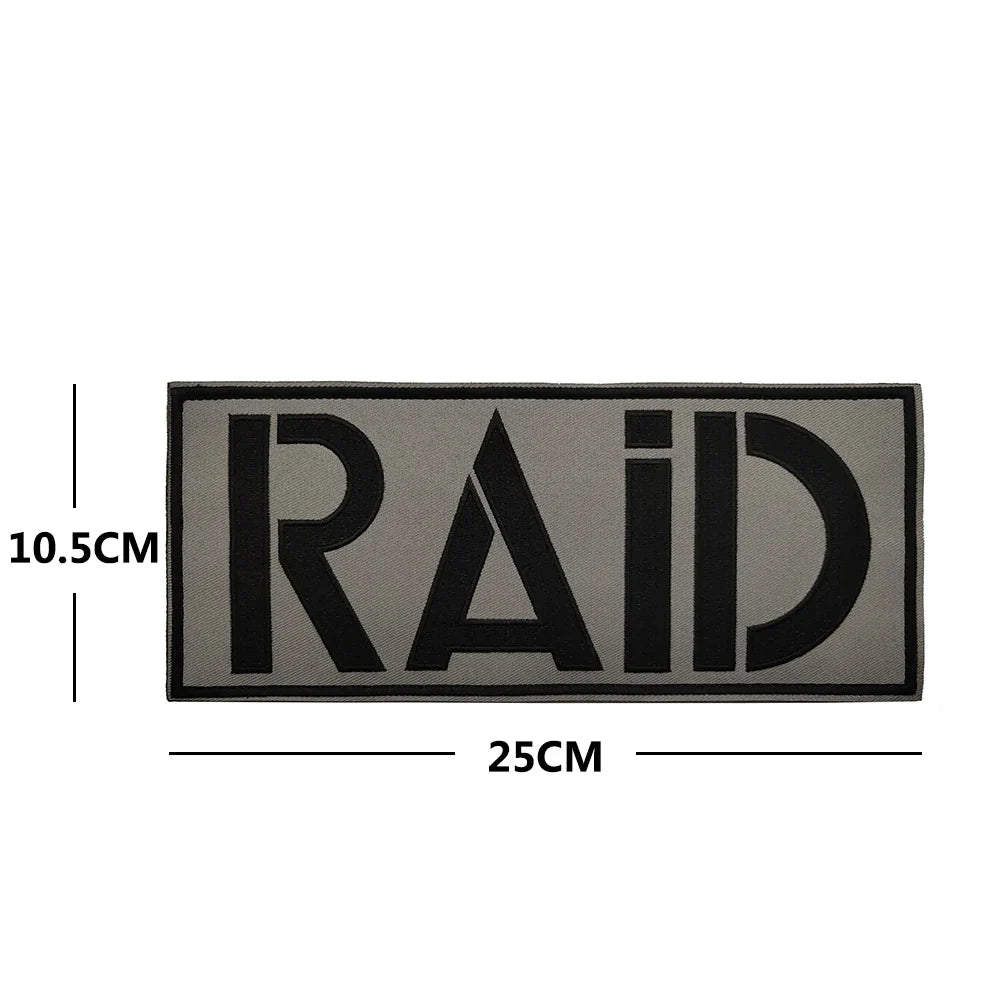 Patch Brodé BIG GIGN RAID BRI – Écusson Tactique France Hook & Loop - BLACKBEARD OUTDOOR INDUSTRIES