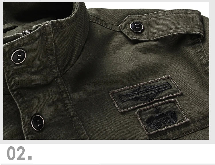Veste Militaire Homme Air Force One | Coupe Printemps & Automne – Tailles M à 6XL - BLACKBEARD OUTDOOR INDUSTRIES