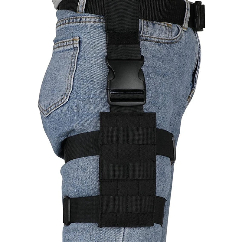 Holster de Cuisse MOLLE Universel – Plateforme de Support Tactique pour Pistolet, Réglable, Idéal pour Chasse, Paintball et Activités de Terrain BLACKBEARD OUTDOOR INDUSTRIES