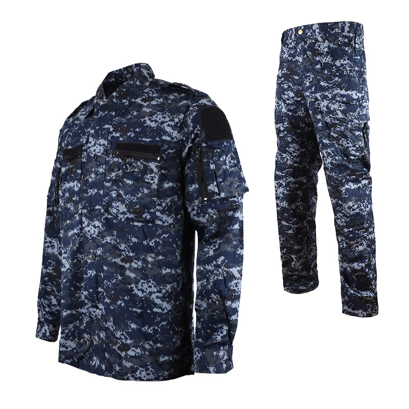 Uniforme de Combat Tactique pour Homme - Costume Camouflage de Randonnée, Chasse et Entraînement | Veste et Pantalon Résistants - BLACKBEARD OUTDOOR INDUSTRIES