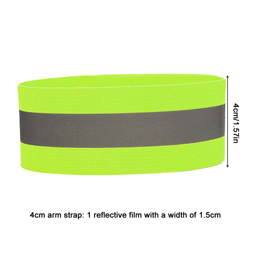 Bandes Réfléchissantes Élastiques - Armbands, Bracelets, Bandes de Cheville et Jambes, Haute Visibilité pour Sécurité Nocturne (Course, Cyclisme, Marche) - BLACKBEARD OUTDOOR INDUSTRIES