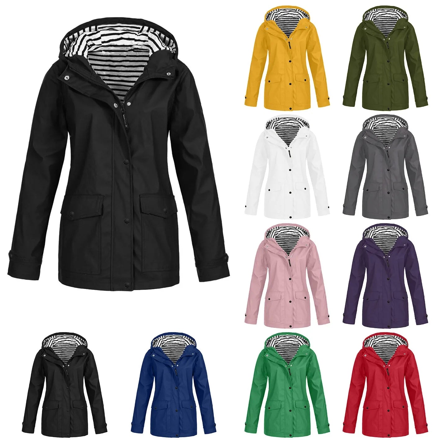 Veste Imperméable et Thermorégulatrice pour Femme - Coupe-Vent avec Capuche, Idéale pour la Randonnée et l'Escalade en Montagne - BLACKBEARD OUTDOOR INDUSTRIES